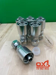 Paquete de 6 mangueras de repuesto Parker 43 Series 1JS43-8-8 1/2" ORFS hembra a 1/2" - Imagen 1 de 3