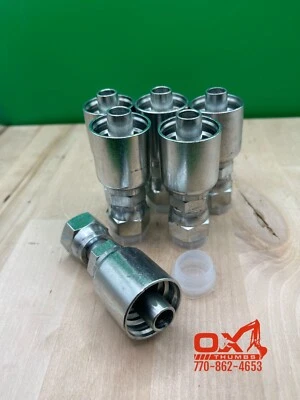 OX 6 Pack Aftermarket Parker 43 Series 1JS43-8-8 1/2" ORFS Female To 1/2" Hose