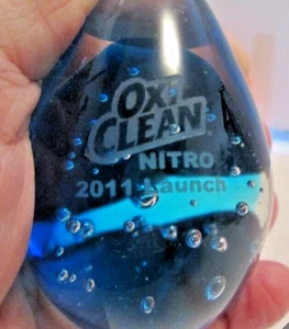 RARE Blue Bubble Oxi Clean Nitro Promotional Advertisement Paperweight 2011 - Picture 1 of 10