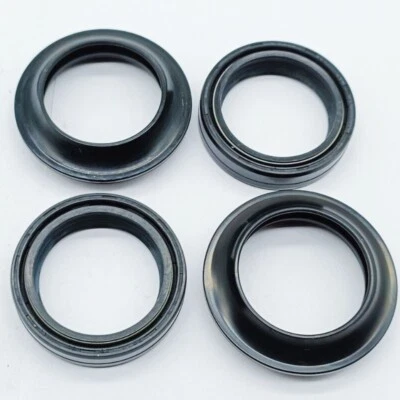 KIT DE RECONSTRUCCIÓN DE SELLOS LIMPIAPARABRISAS HORQUILLA paquete de 4 para Kawasaki KL600A KLR600 1984 Foto 1 de 4