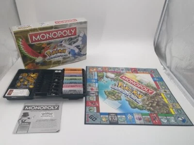 Monopoly Pokemon Johto Edition Board Game Hasbro - Image 1 of 4