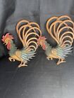 1970's MIDWEST BRAND FIGHTING ROOSTERS 2 METAL