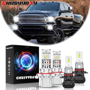 4pcs 9008 9145 LED Headlight & Fog Light Bulbs For RAM 1500 2500 3500 2011-2012 - Picture 1 of 21