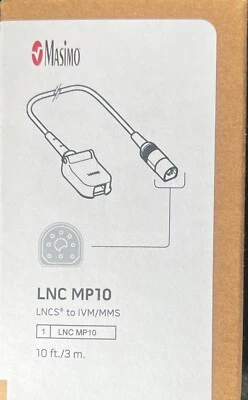Masimo 2281 LNC MP10 PHILIPS SPo2 Extension Cable NEW IN BOX - Image 1 of 2