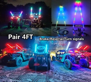 Par JHB Bluetooth APP 4 PIES + Persecución remota Multifunción LED Látigos Luces - Imagen 1 de 19