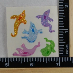 Sandylion PRISMATISCHE GEISTER Aufkleber 1 Quadrat RAR VINTAGE HALLOWEEN  - Bild 1 von 1