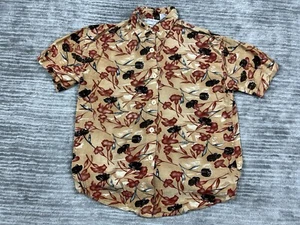 Freestyle Top Womens Small Multicolor Floral Button Up Rayon Short Sleeve - Picture 1 of 11