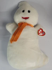 Peluche TY Beanie Buddies Spooky The Happy Ghost 13" Nuevo - Imagen 1 de 8