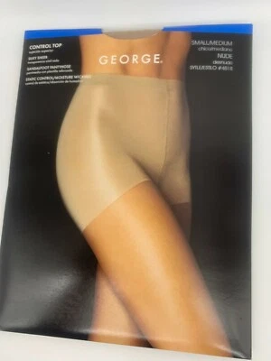 2 Pr George Control Top Silky Sheer Sandalfoot PH R & D Samples In Poly Bag - Image 1 of 3