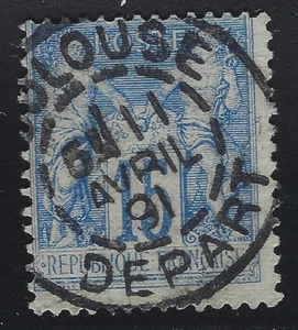 PRO-18-3-6: Cachet type 84 de Toulouse Départ (Haute Garonne) sur n°90 - Imagen 1 de 1