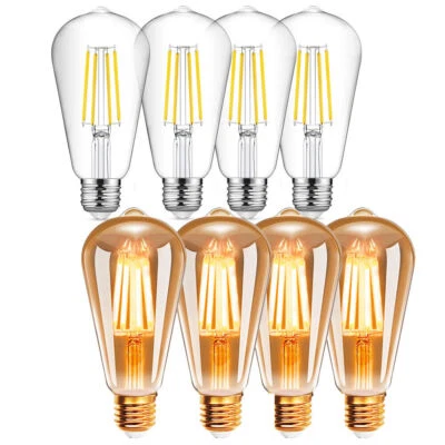 E27 Vintage Filament LED Edison Light Bulb Lamp Decorative Lightbulb Radio Valve - Image 1 of 4