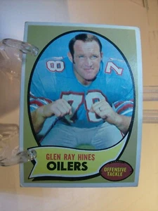 1970 Topps Football  #61 - Glen Ray Hines RC - Houston Oilers  70-167 - Picture 1 of 2
