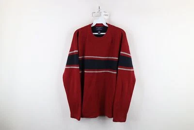 Suéter Tejido De Colección Años 90 Y2K American Eagle Outfitters Para Hombres M Rayas Color Bloque Foto 1 de 4