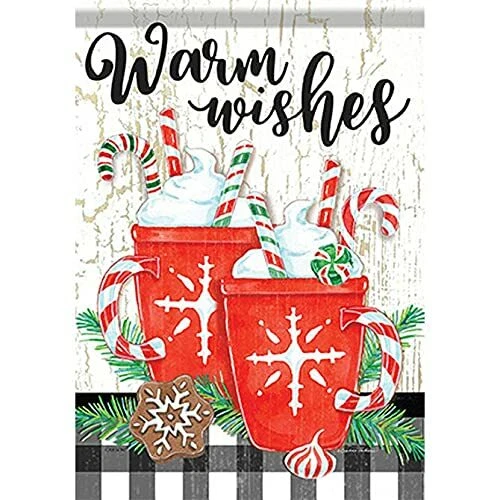 Bandera de jardín grande Carson 52081, calentamiento de invierno Foto 1 de 1