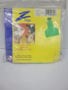 Z Tags Small Animal ear tags Blank 50 pieces Green 905321 - Picture 1 of 4