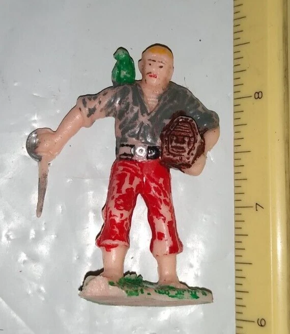 Vintage Original Pirate Toy Soldier Figures 1960s Marx? Hong Kong READ - Image 1 of 2