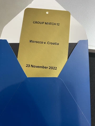 Qatar 2022 VIP Souvenir Plate Morocco V. Croatia FIFA World Cup Match# 12 Cover