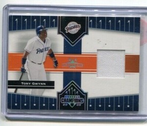 2005 Donruss Champions - TONY GWYNN - Game Used Jersey #46 - PADRES