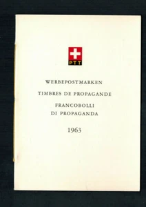 S-1219**Postal History Switzerland 1963 Scott #422 - 427 PTT Booklet - Picture 1 of 4