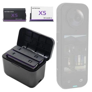 For Insta360 X5 Camera Type-C Battery Charging Box Dock Storage Charger Box - Bild 1 von 14