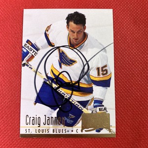 1994-95 Ultra Blues Hockey Card #363 Craig Janney Auto Signed Autograph