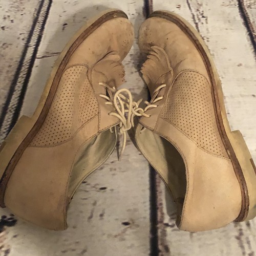 MOCASSINI OXFORD UGG BERNETT marroni beige pelle brogue taglia 8