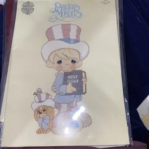 Precious Moments Pm 15 UNCLE SAM Bible 1987 Cross Stitch Booklet Gloria & Pat - Picture 1 of 5