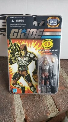 G.I. JOE 25º ANIVERSÁRIO FOLHA ZARTAN MESTRE DO DISFARCE MUDANÇA DE COR  - Imagem 1 de 2