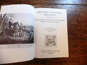 CATALOGUE OF SCHWERDT COLLECTION BOOKS ON HUNTING HAWKING SHOOTING 4 VOLS 1985 - Picture 1 of 12