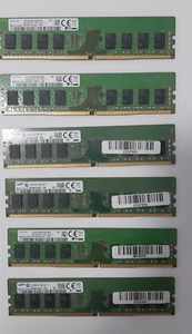 6 szt. Pamięć RAM DIMM Samsung X 4GB 1RX8 PC4-2133P-UA1-11 RAM DIMM - Zdjęcie 1 z 2