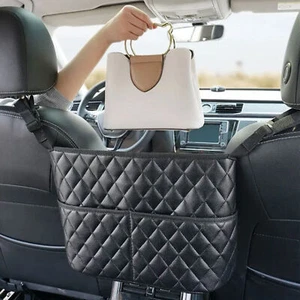 Handtasche Aufbewahrung Auto Netz Tasche Handtasche Halter zwischen Sitz Organizer Ledertaschen - Bild 1 von 12