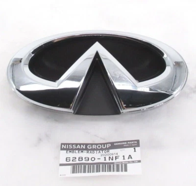 Genuine OEM Infiniti 62890-1NF1A Radiator Grille Emblem Badge - Image 1 of 4