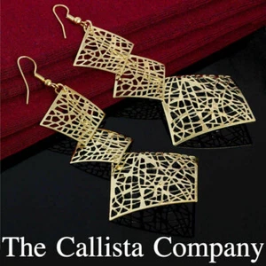 THE CALLISTA COMPANY, GOLD DROP/DANGLE LEAF EARRINGS FOR WOMEN ✓ - Picture 1 of 4