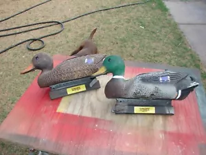 MALLARD DECOYS SHAKER FLUTTER MOTION DRAKE & HEN THE REAL DECOY FREE USA SHIP - Picture 1 of 13