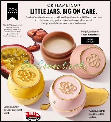 Oriflame Tender Care Multi Purpose Balms Cocoa Butter + Natural + Passion Fruit