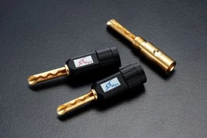 MPS Shark 2 banana speaker cable connectors - audiophile quality - pair - Picture 1 of 1