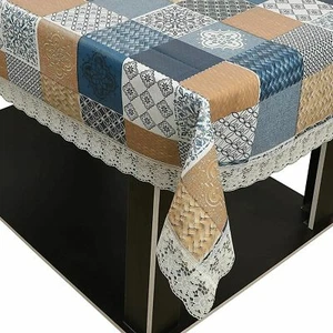 PVC Printed 6 Seater Dining Table Cover in Rectangle Shape US - Picture 1 of 4