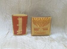 Hardee's Restaurant Beverage & French Fries Vintage 1990s Training Lapel Pins 