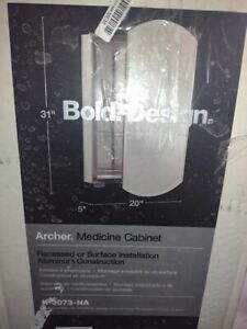 Kohler K-3073-NA Archer 20" x 31 Single Door Frameless Mirrored Medicine Cabinet