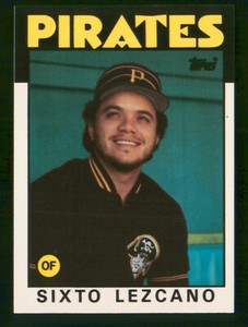 SIXTO LEZCANO 1986 TOPPS TIFFANY 86 NO 278 NRMINT+     15935