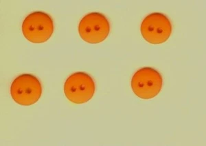 NEUF LOT DE 25 PIÈCES. BOUTONS FINITION TERNE ORANGE AUTOMNE 3/8 POUCES - Photo 1/1