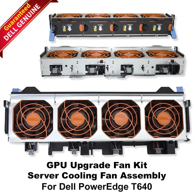 Dell PowerEdge T640 Server GPU Cooling 12V 4-Fan Cage Assembly 6KK42 NR6CV - Image 1 of 4