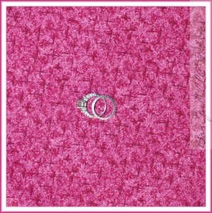 BonEful Fabric FQ Cotton Quilt Calico Spring Pink Fuchsia Bright Texture Pattern - Picture 1 of 7