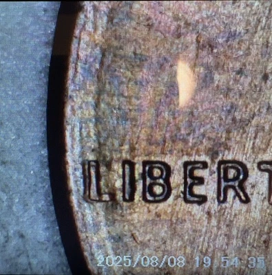 1986 DDO / DD Lincoln Penny No Mint Mark Doubled Die Error - LIBERTY - Image 1 of 4