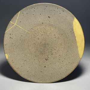 Antiker KINTSUGI Teller japanisch 17. Jahrhundert Edo KARATSU Keramik Reparatur 6,6 Zoll - Bild 1 von 12
