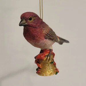Adorno de Navidad Danbury Mint The Songbird - Pinzón púrpura - Imagen 1 de 7
