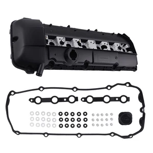 Engine Valve Cover + Gasket For E46 E39 E53 325xi 325i 330i 525I X5 11121432928 - Picture 1 of 11