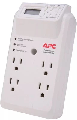 New APC SurgeArrest Essential Power-Saving Timer - surge protector - P4GC - Image 1 of 2