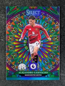 2024-25 Panini Select EPL ALEJANDRO GARNACHO Prizm Stained Glass SP #2 - Picture 1 of 3