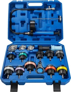 18PCS Coolant Pressure Tester Kit,Radiator Pump Pressure Tester Kit - Foto 1 di 9